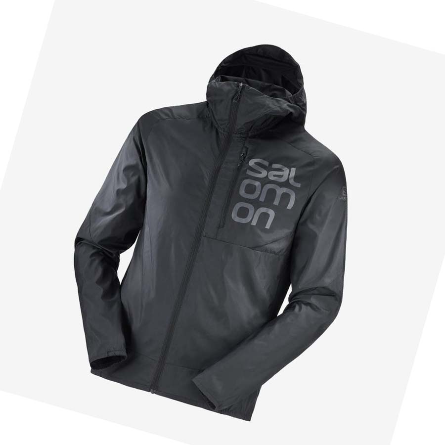 Chaquetas Salomon BONATTI CROSS WIND WINDBREAKERS Hombre Negros | MX 3264DFM